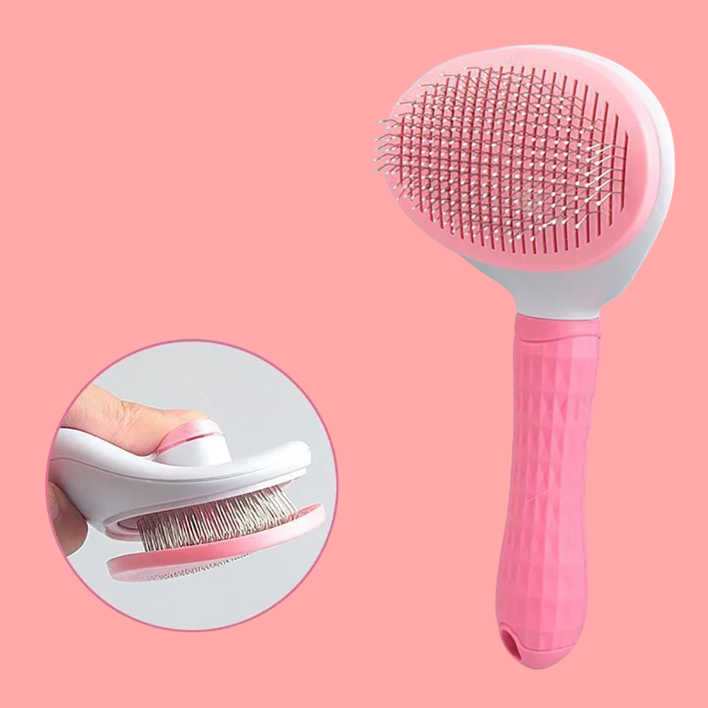 Spazzola depilatoria per cani e gatti – pettine da toelettatura per peli lunghi, rimozione efficace dei peli, spazzola da bagno per animali