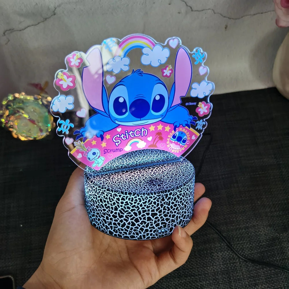 Lampada Notturna Lilo & Stitch™ 3D LED Multicolore – 16 Colori & Telecomando Intelligente | Regalo per Bambini & Decorazione Magica per la Camera 🌙✨