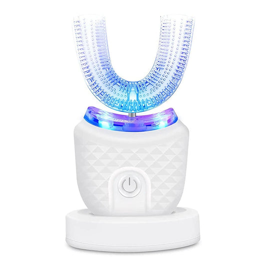 Automatic U-Shaped Electric Toothbrush, Rechargeable Wireless Silicone Bristles, Portable Cleaning, High-Quality Automatic Toothbrush