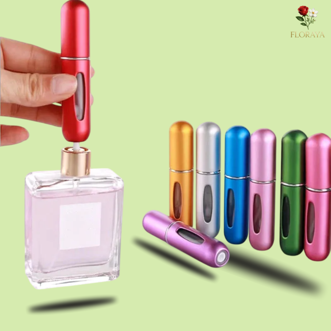 Bottiglia ricaricabile per profumo da 5 ml, mini flacone spray portatile ricaricabile, pompa per profumo, contenitori cosmetici vuoti, atomizzatore per viaggio