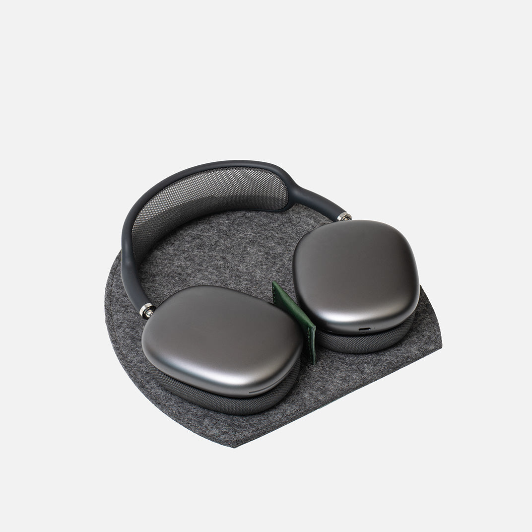 Felt AirPods Max Rest Station 2.0 – Supporto in feltro di lana Merino con inserti in pelle