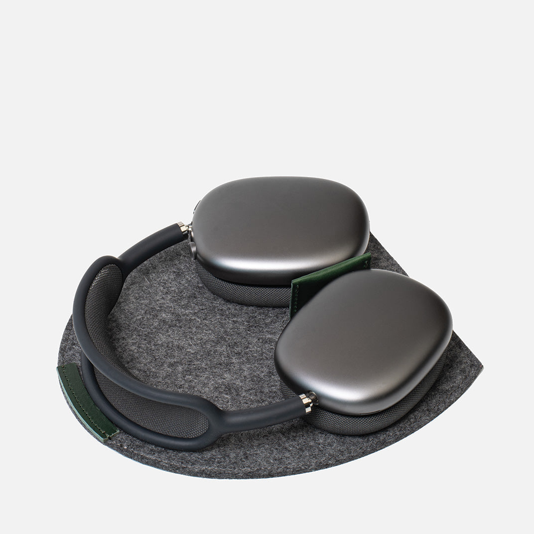 Felt AirPods Max Rest Station 2.0 – Supporto in feltro di lana Merino con inserti in pelle