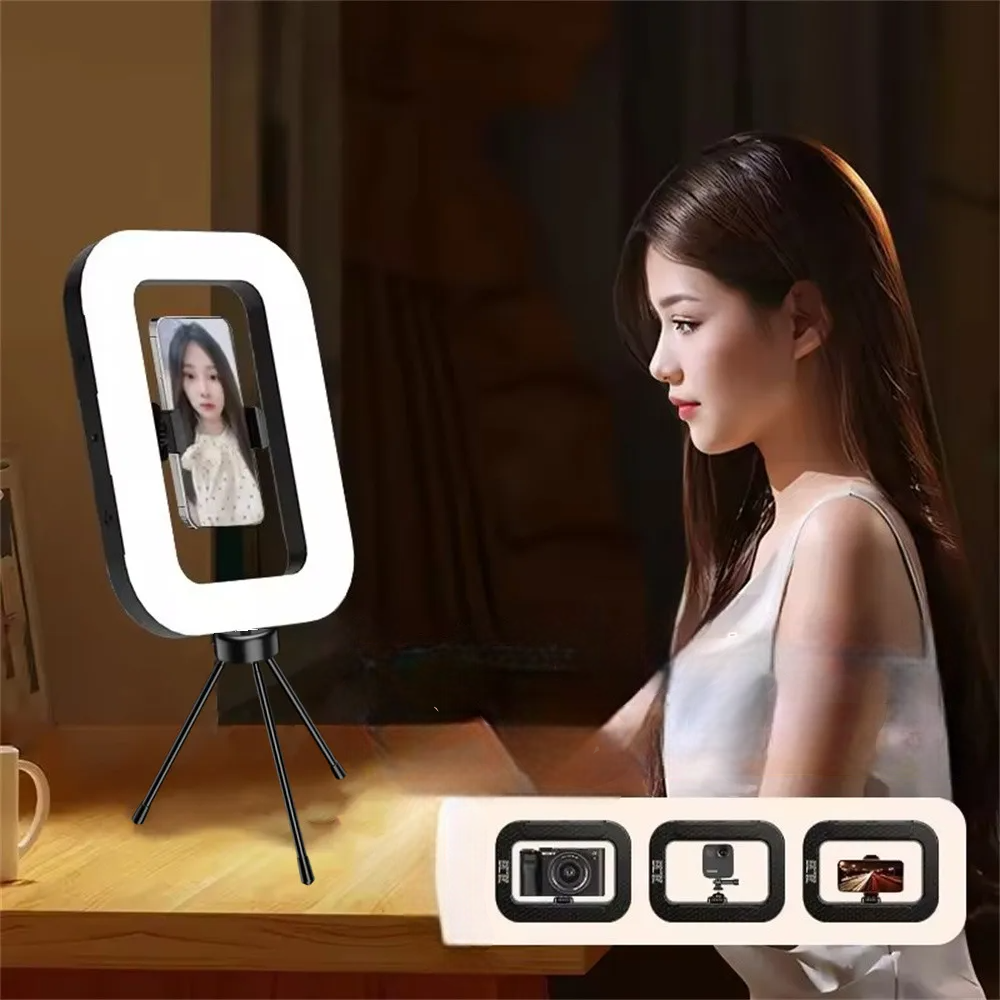 Anello LED portatile – luce ricaricabile per selfie, streaming, fotografia e scrivania