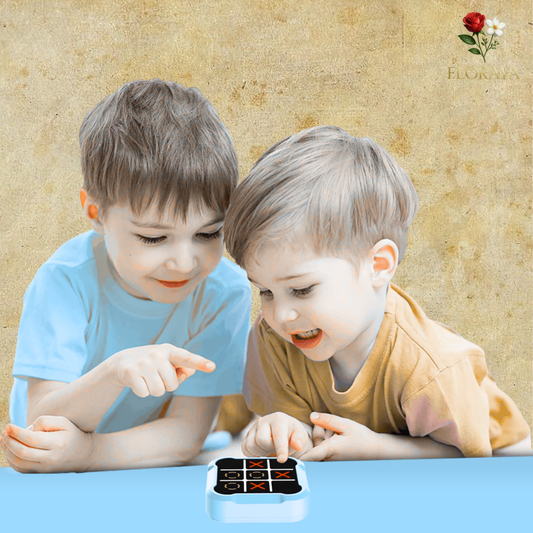 Gioco da tavolo Tic-Tac-Toe per bambini e adulti – Puzzle Montessori, Gioco degli scacchi e Gioco da tavolo portatile