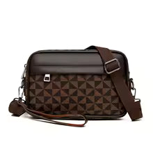 PU Leather Waist Bag for Men – Business Shoulder Strap, Travel Organizer & Phone Pouch