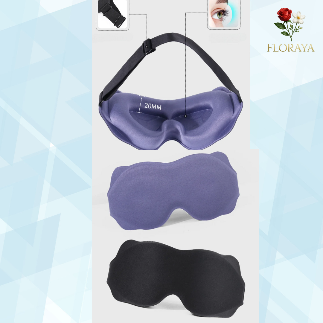 Maschera per dormire 3D blocca luce – Maschera morbida e imbottita per gli occhi | Slaapmasker confortevole, fascia aiuto per il sonno, patch per occhi