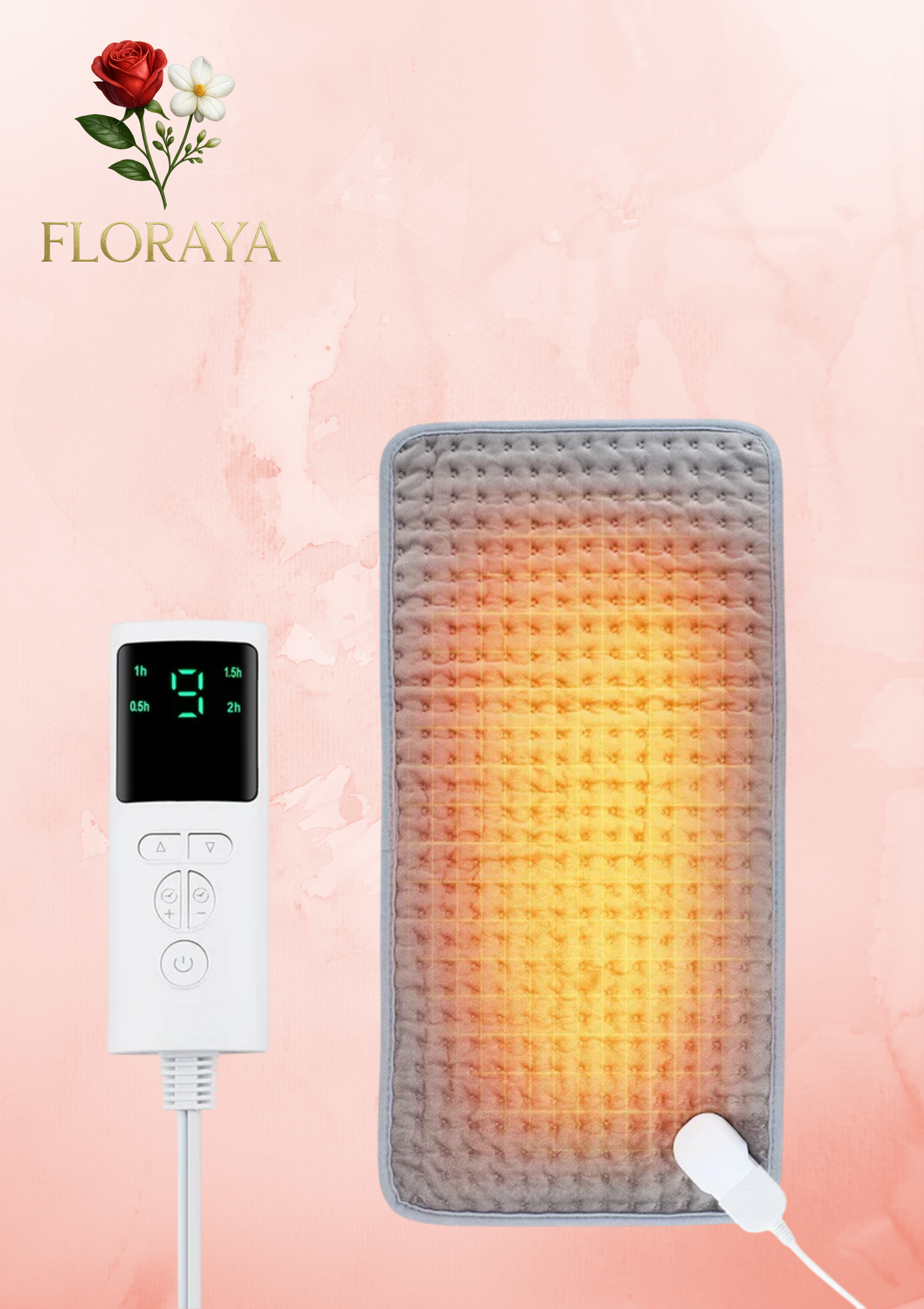 Coperta Riscaldante Elettrica Ultra Morbida 58×29 cm – 9 Livelli di Calore, Timer Intelligente, Tessuto in Micro-Peluche Lavabile