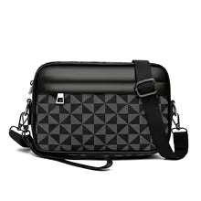 PU Leather Waist Bag for Men – Business Shoulder Strap, Travel Organizer & Phone Pouch