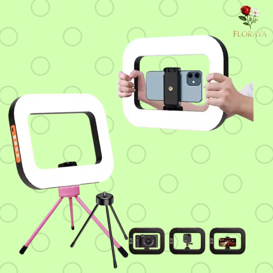 Portable LED Ring – Rechargeable Fill Light for Selfies, Streaming, Photography, and Desk Use